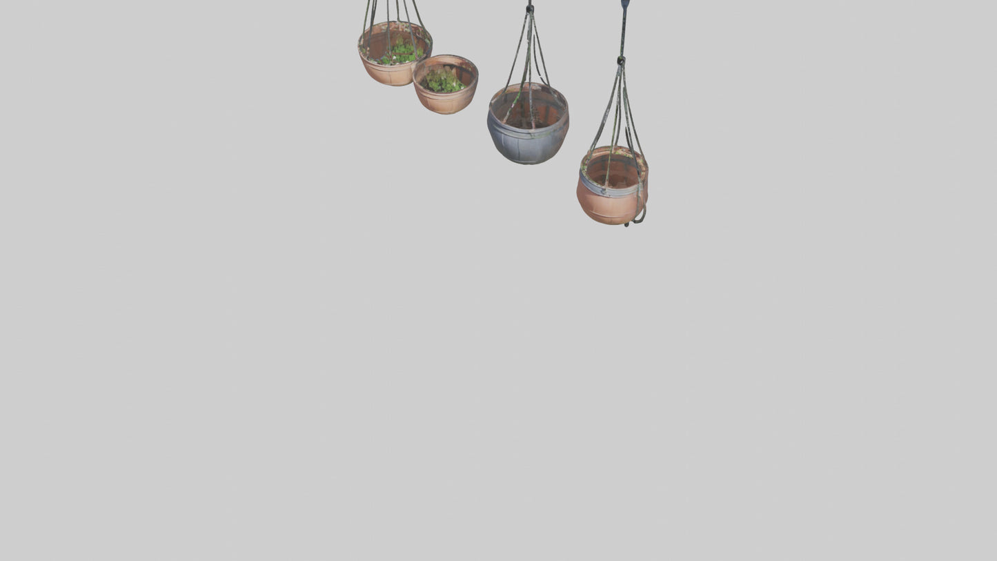 3D model Hanging Baskets VR / AR / low-poly