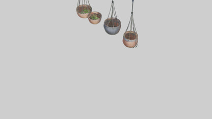 3D model Hanging Baskets VR / AR / low-poly