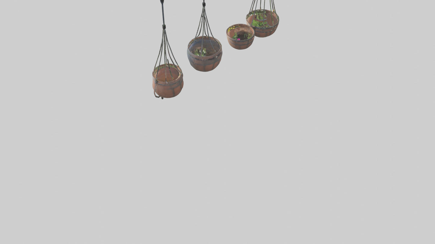 3D model Hanging Baskets VR / AR / low-poly