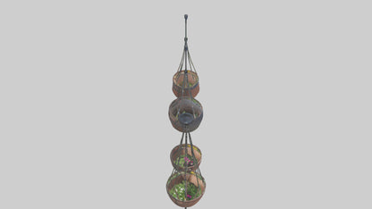 3D model Hanging Baskets VR / AR / low-poly