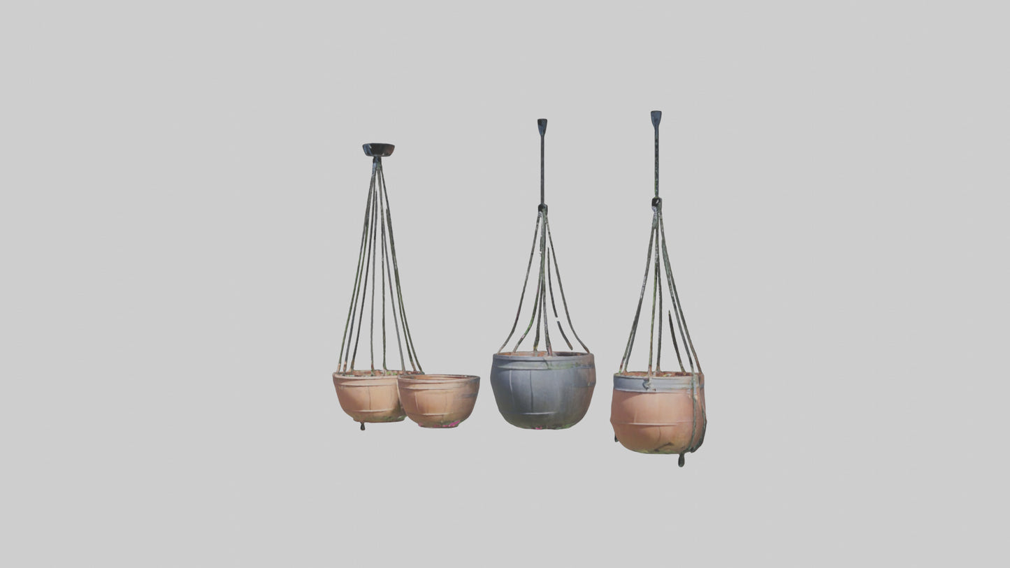 3D model Hanging Baskets VR / AR / low-poly