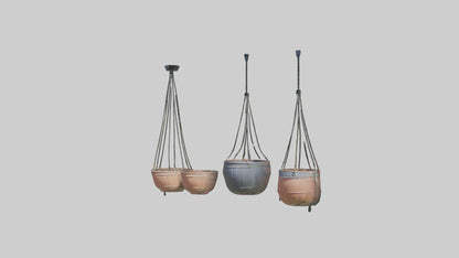 3D model Hanging Baskets VR / AR / low-poly