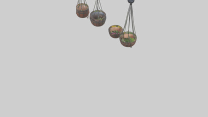 3D model Hanging Baskets VR / AR / low-poly
