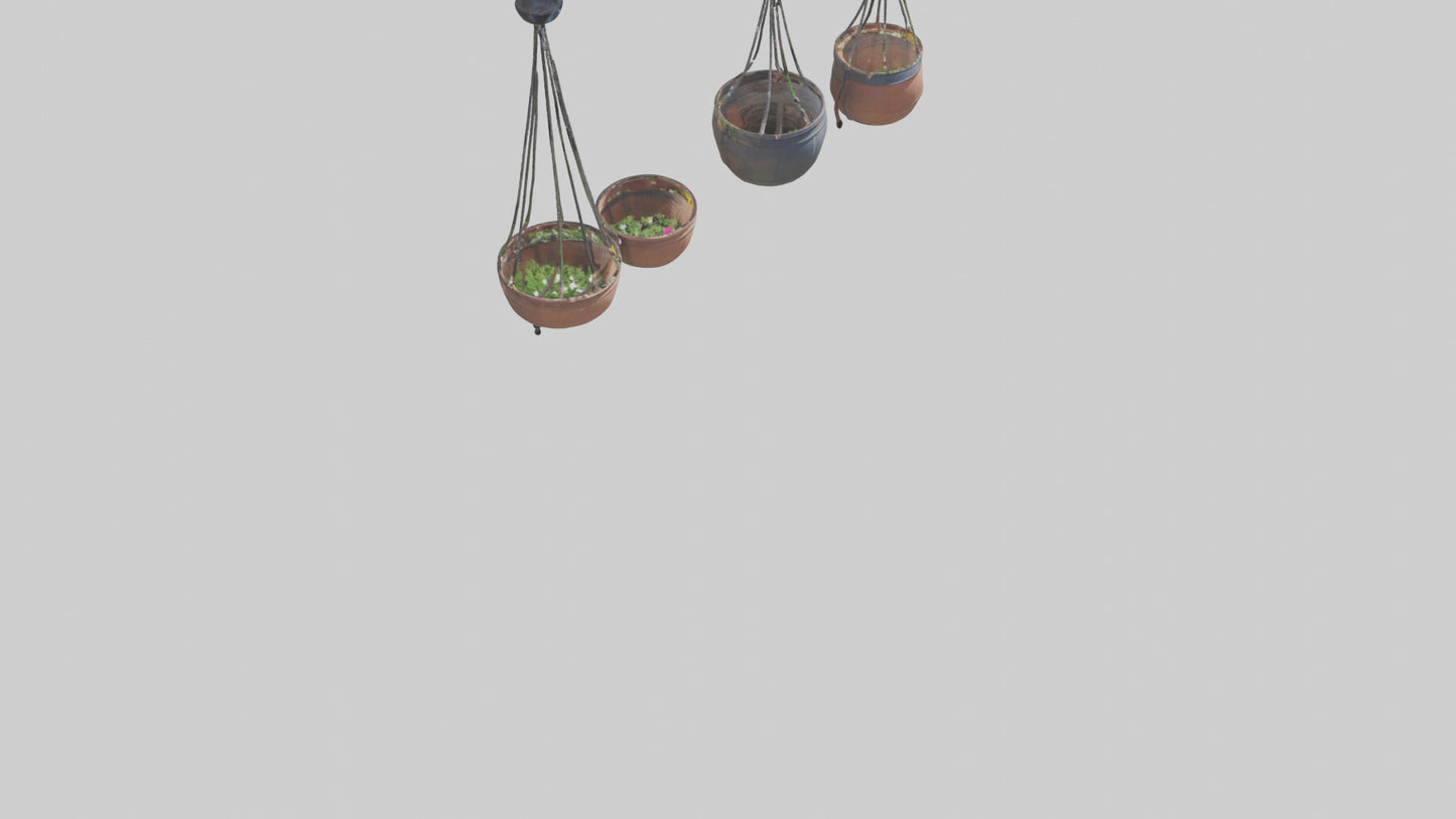 3D model Hanging Baskets VR / AR / low-poly