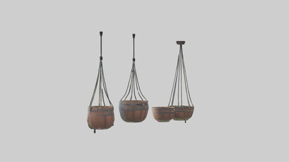 3D model Hanging Baskets VR / AR / low-poly