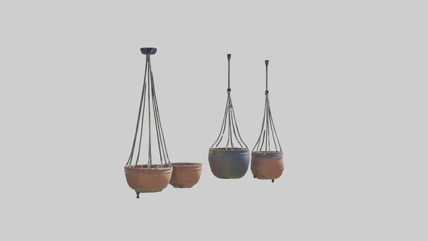 3D model Hanging Baskets VR / AR / low-poly