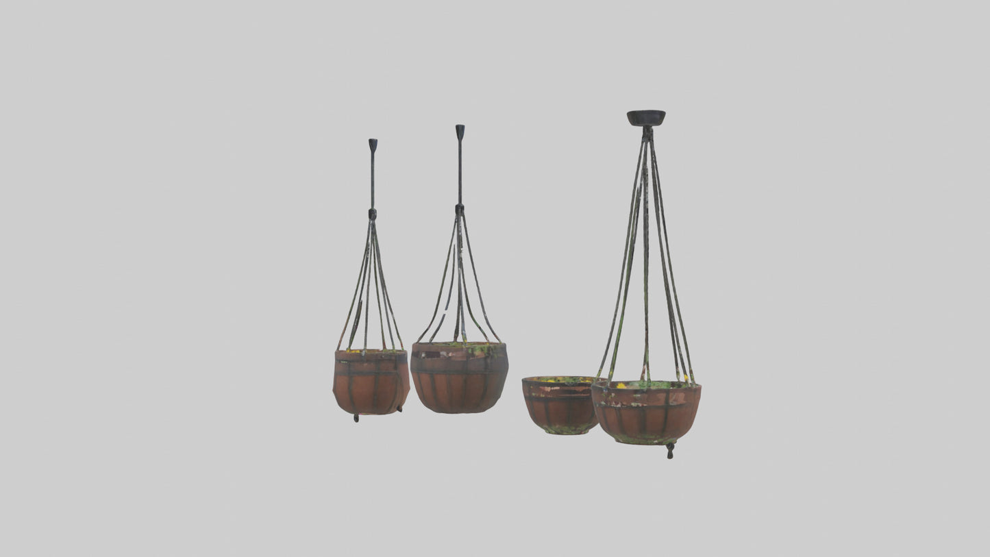 3D model Hanging Baskets VR / AR / low-poly