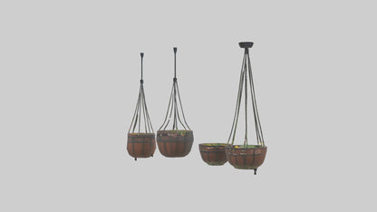 3D model Hanging Baskets VR / AR / low-poly