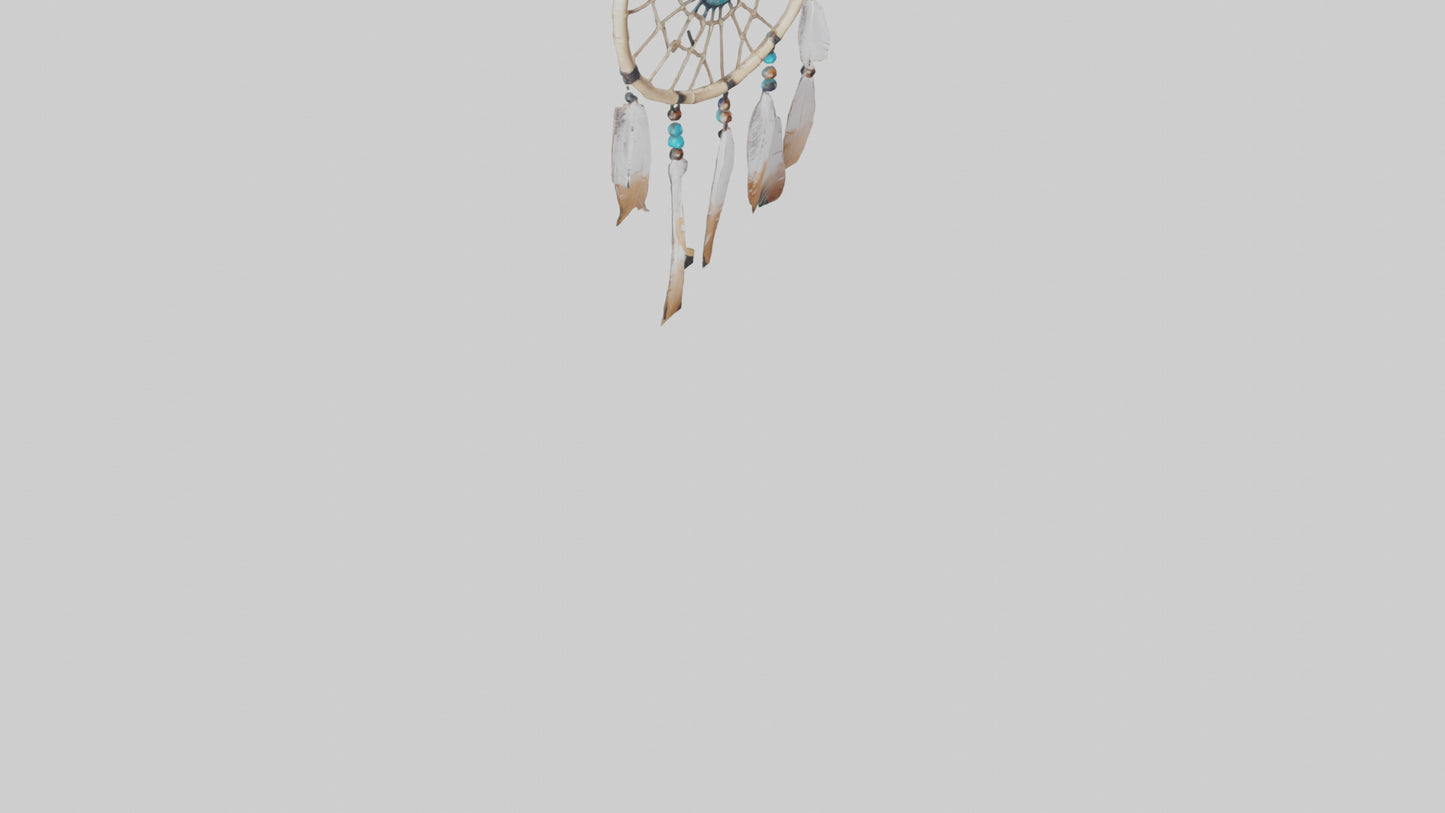 3D model Hanging dreamcatcher model VR / AR / low-poly