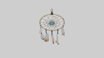 3D model Hanging dreamcatcher model VR / AR / low-poly