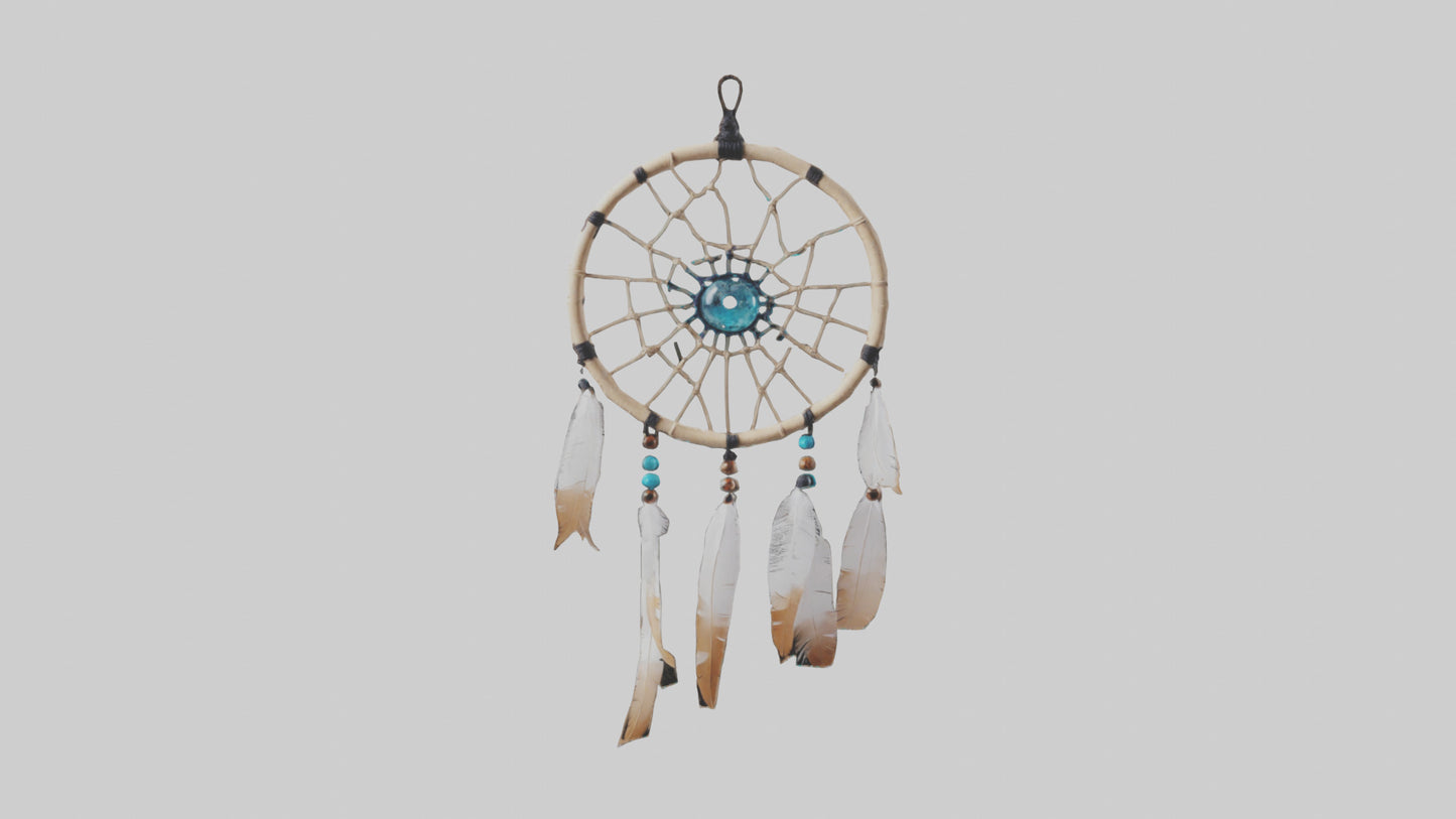 3D model Hanging dreamcatcher model VR / AR / low-poly