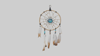 3D model Hanging dreamcatcher model VR / AR / low-poly
