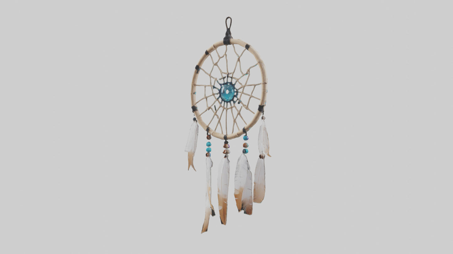 3D model Hanging dreamcatcher model VR / AR / low-poly