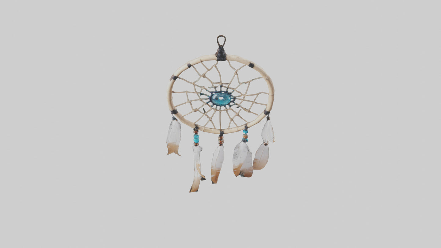 3D model Hanging dreamcatcher model VR / AR / low-poly