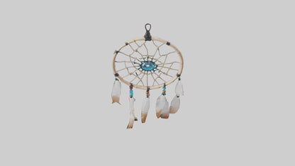 3D model Hanging dreamcatcher model VR / AR / low-poly