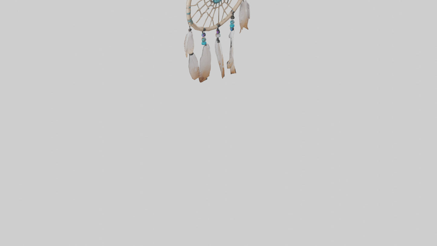 3D model Hanging dreamcatcher model VR / AR / low-poly
