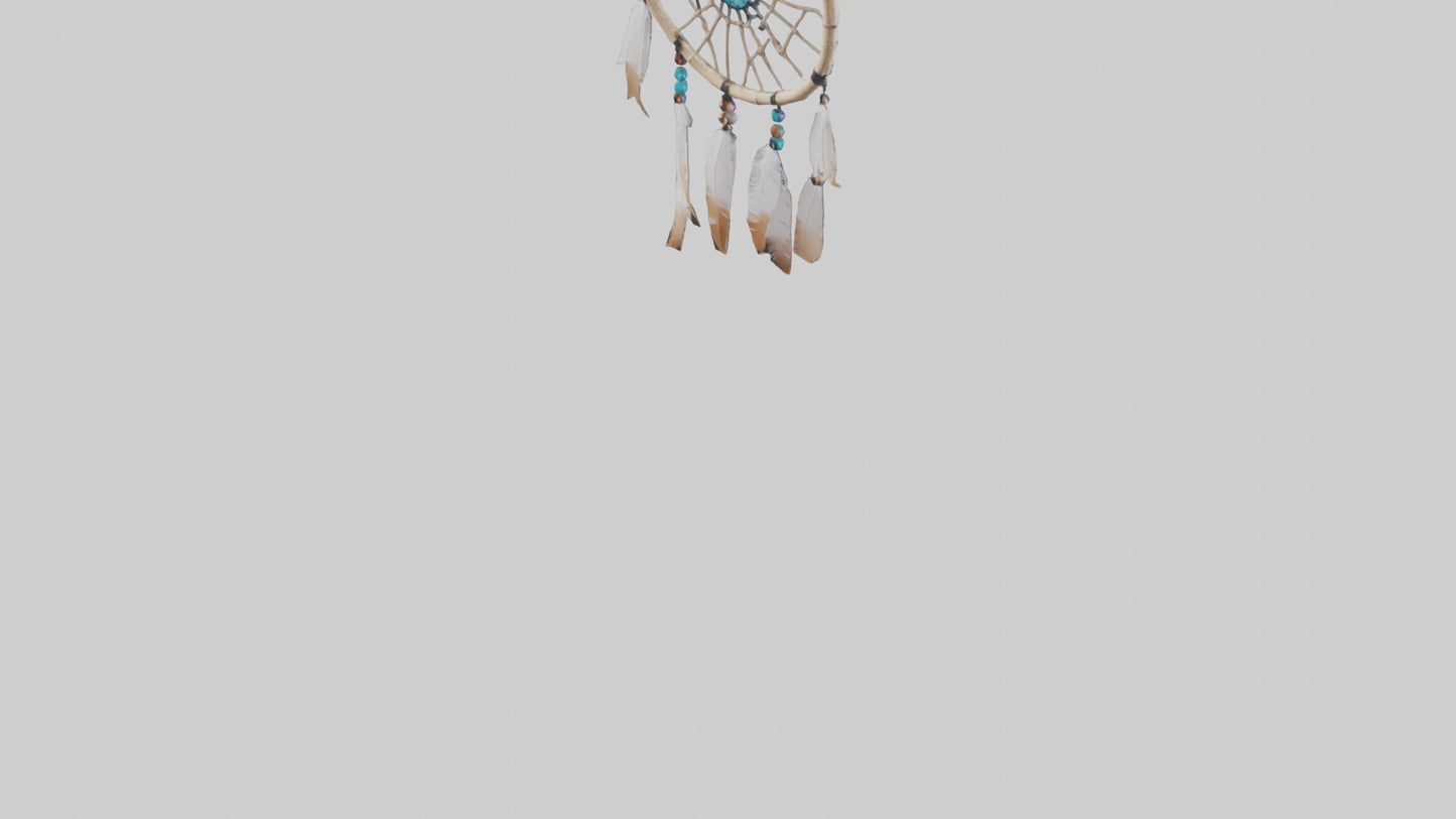 3D model Hanging dreamcatcher model VR / AR / low-poly