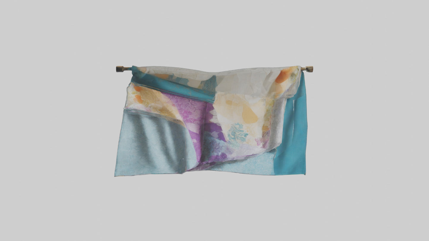 3D model Hanging Fabric Wall Art VR / AR / low-poly