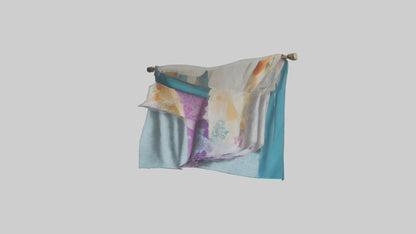 3D model Hanging Fabric Wall Art VR / AR / low-poly