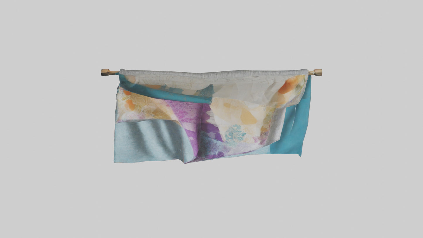 3D model Hanging Fabric Wall Art VR / AR / low-poly