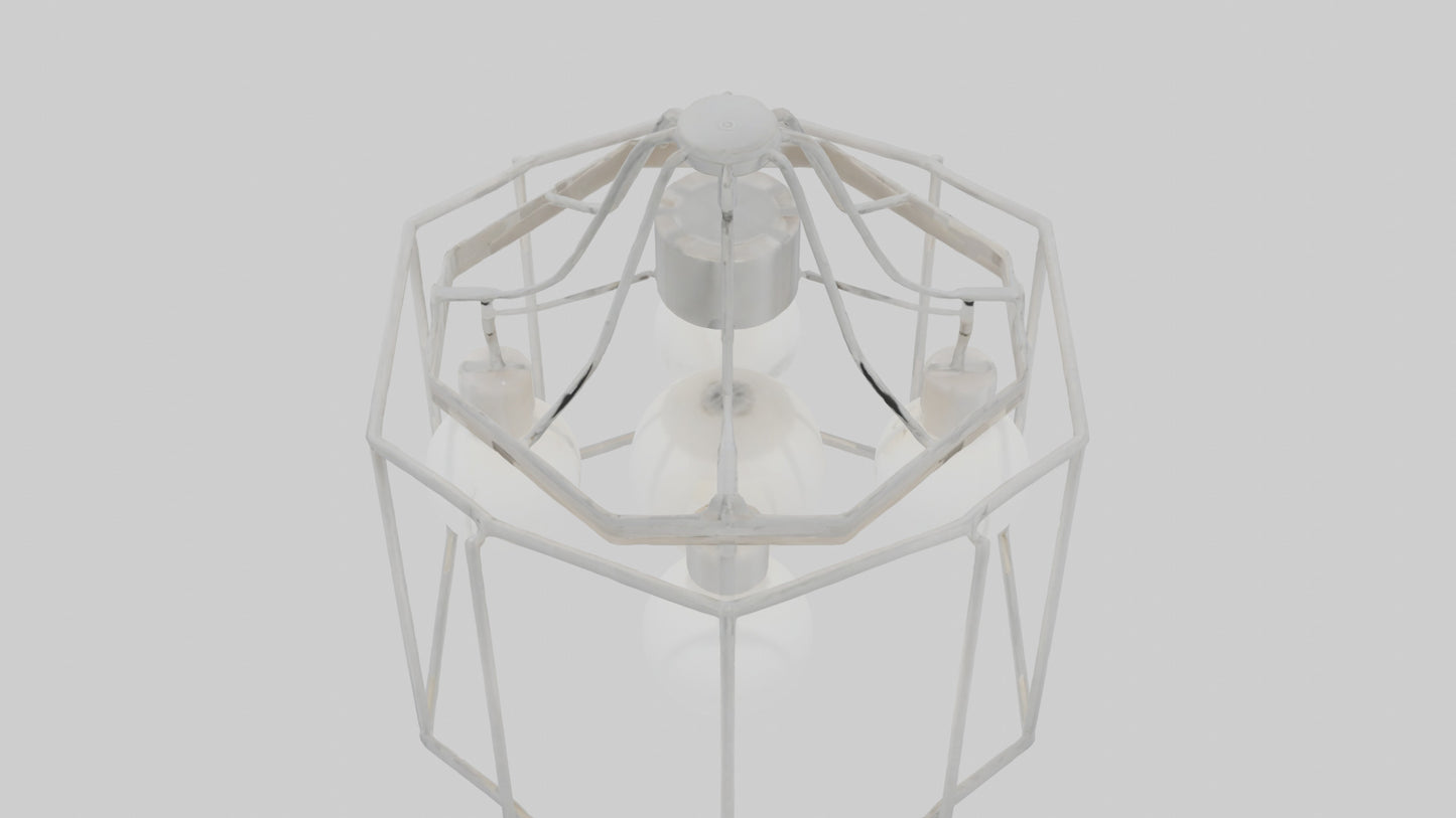 3D model Hanging light fixture model VR / AR / low-poly