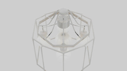 3D model Hanging light fixture model VR / AR / low-poly