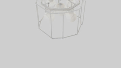 3D model Hanging light fixture model VR / AR / low-poly