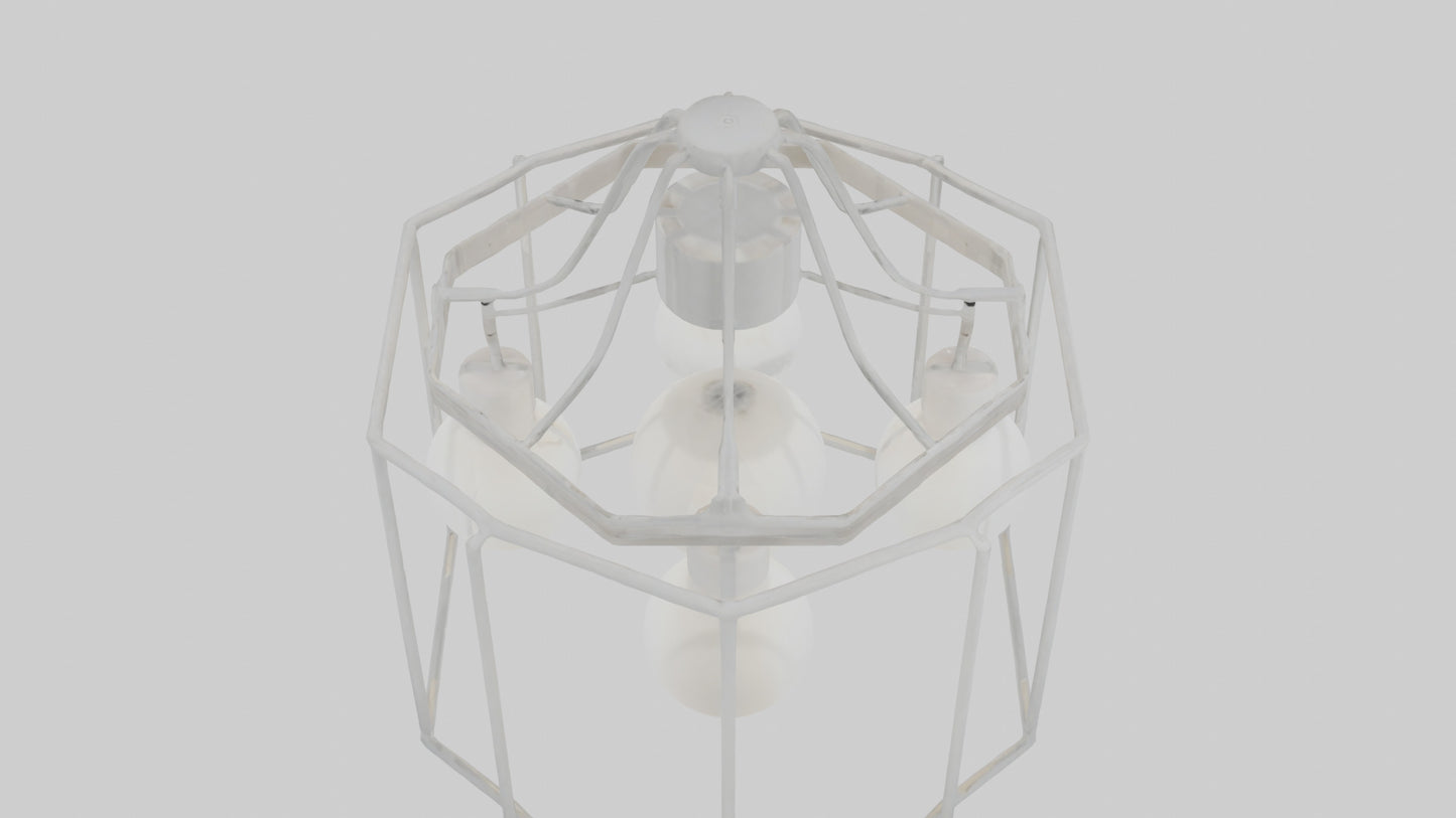 3D model Hanging light fixture model VR / AR / low-poly