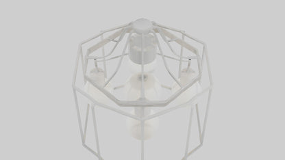 3D model Hanging light fixture model VR / AR / low-poly