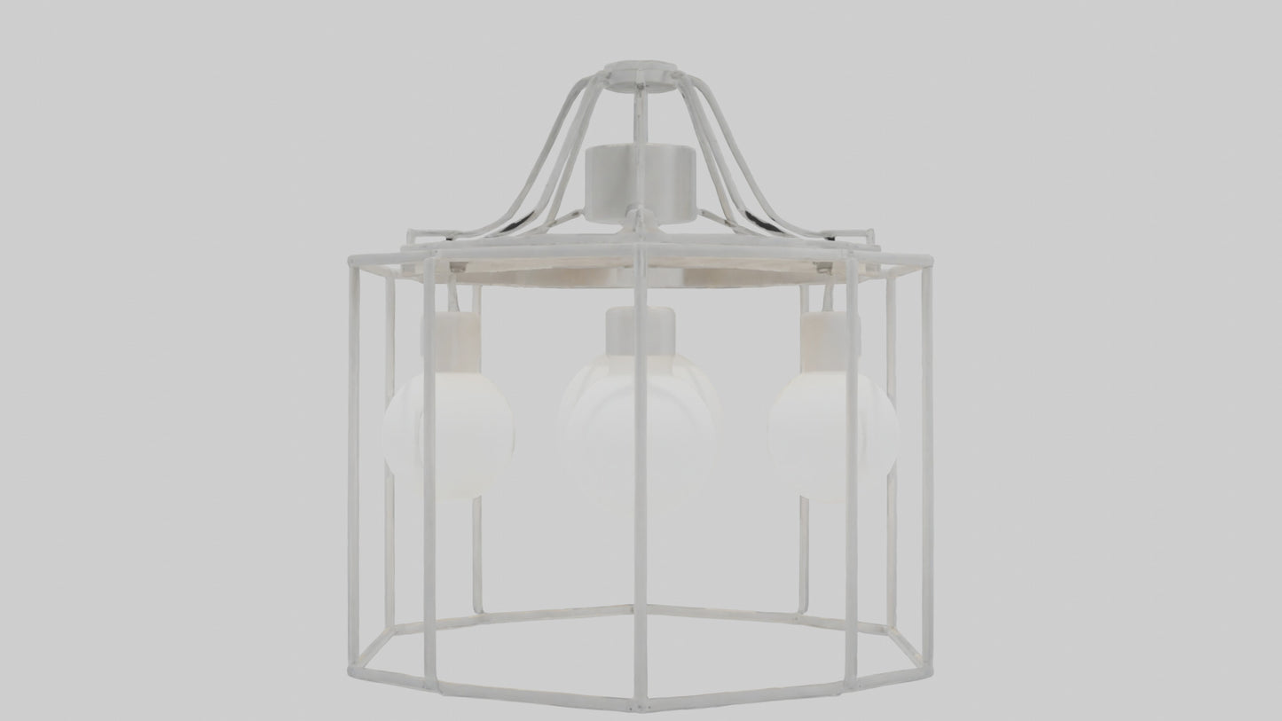 3D model Hanging light fixture model VR / AR / low-poly