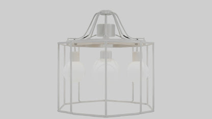 3D model Hanging light fixture model VR / AR / low-poly