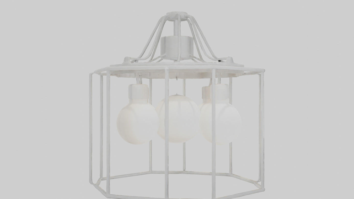 3D model Hanging light fixture model VR / AR / low-poly