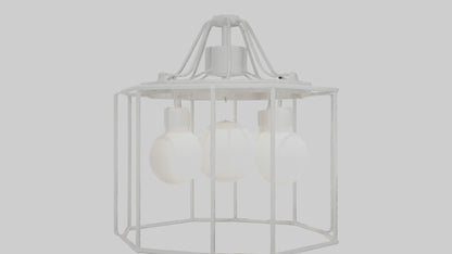 3D model Hanging light fixture model VR / AR / low-poly