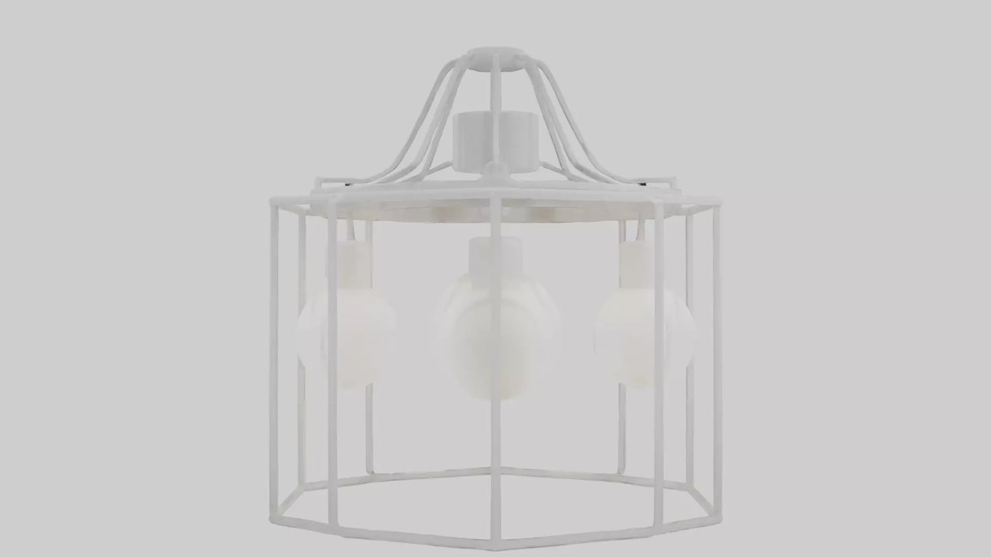 3D model Hanging light fixture model VR / AR / low-poly