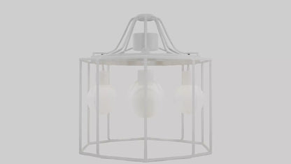 3D model Hanging light fixture model VR / AR / low-poly