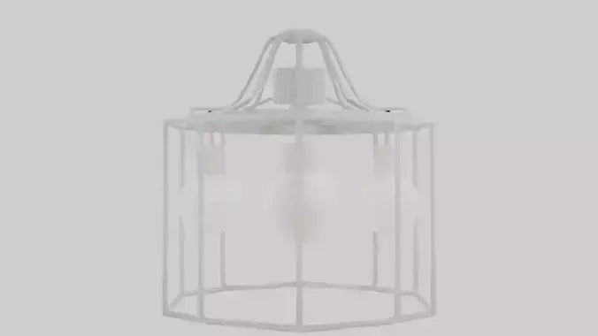 3D model Hanging light fixture model VR / AR / low-poly
