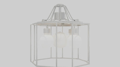 3D model Hanging light fixture model VR / AR / low-poly