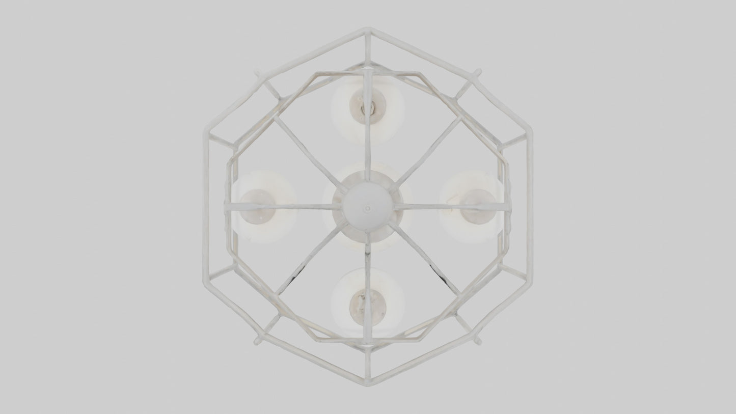 3D model Hanging light fixture model VR / AR / low-poly