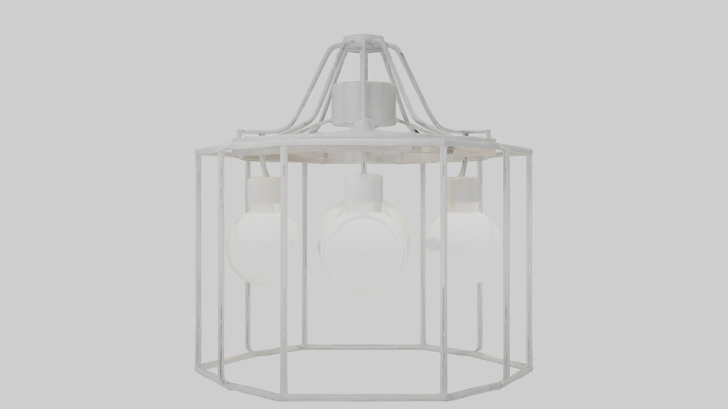 3D model Hanging light fixture model VR / AR / low-poly
