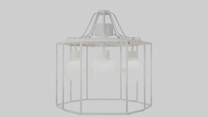 3D model Hanging light fixture model VR / AR / low-poly