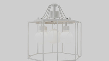 3D model Hanging light fixture model VR / AR / low-poly
