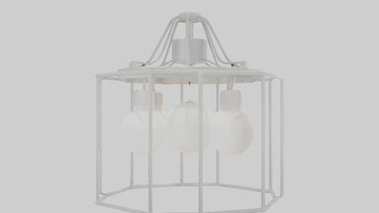 3D model Hanging light fixture model VR / AR / low-poly