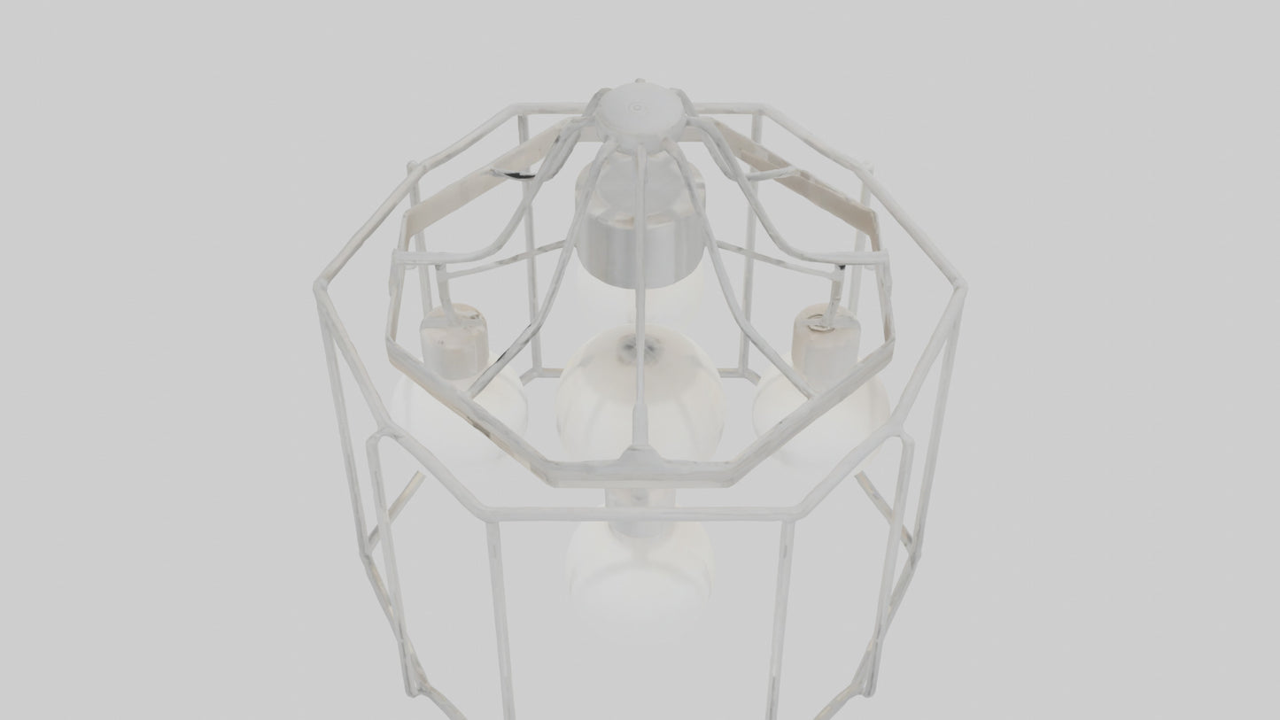 3D model Hanging light fixture model VR / AR / low-poly