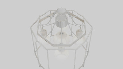 3D model Hanging light fixture model VR / AR / low-poly