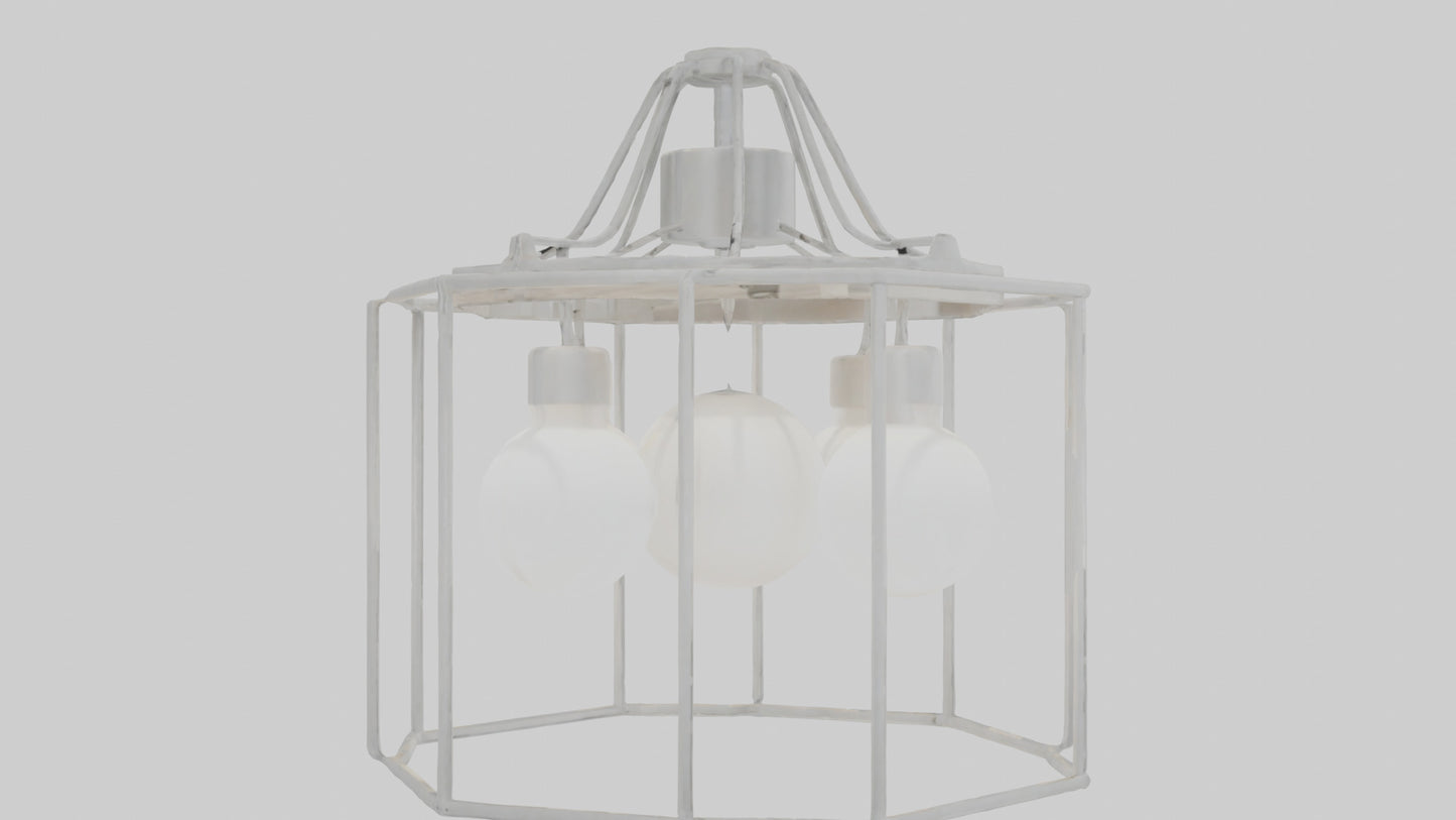 3D model Hanging light fixture model VR / AR / low-poly