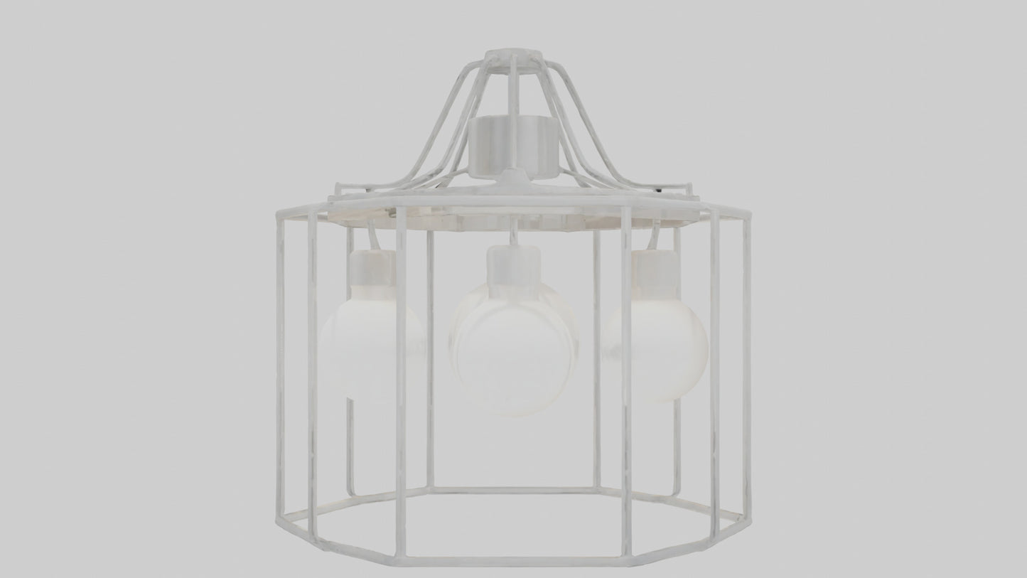 3D model Hanging light fixture model VR / AR / low-poly