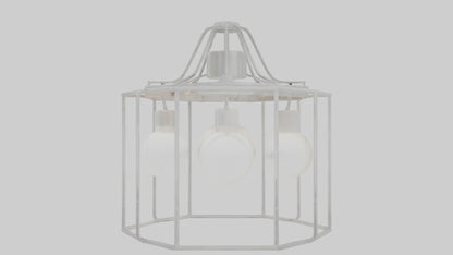 3D model Hanging light fixture model VR / AR / low-poly
