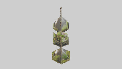 3D model Hanging Terrariums VR / AR / low-poly