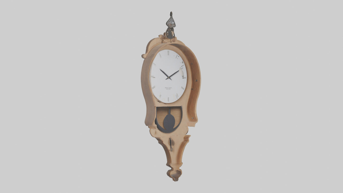 3D model Hanging Wall Clock model VR / AR / low-poly