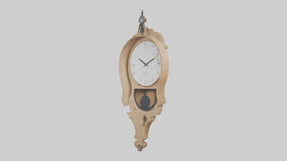 3D model Hanging Wall Clock model VR / AR / low-poly